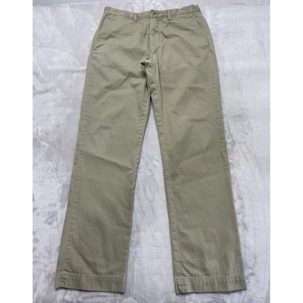 Ralph Lauren Pants Men 32x32.5 Beige The Polo Chino Classic Fit Cotton Twill